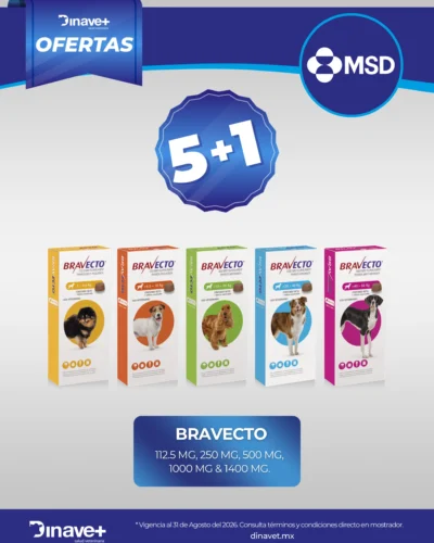 Oferta Bravecto 5+1